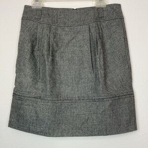 Anthropologie Girls from Savoy tweed pleated skirt w/pockets NWOT lined